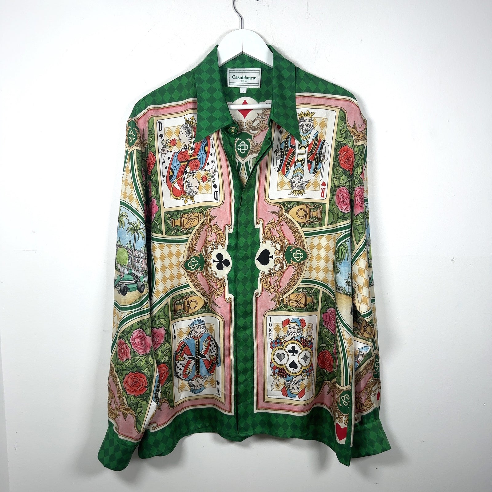 Casablanca 'Le Jardin Des Cartese' Silk Button-Up Shirt