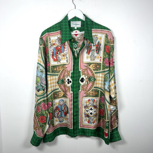 Casablanca 'Le Jardin Des Cartese' Silk Button-Up Shirt