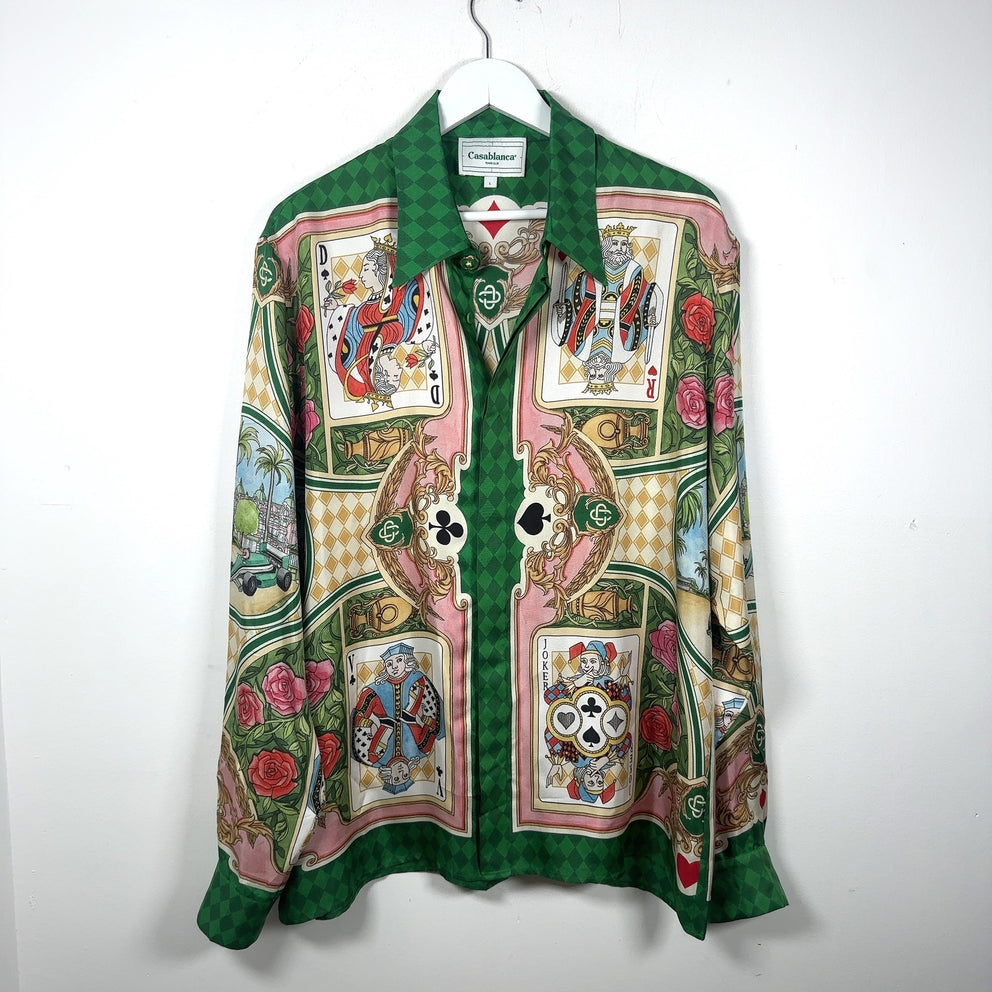 Casablanca 'Le Jardin Des Cartese' Silk Button-Up Shirt