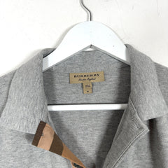 Burberry 1/4 Button Grey Polo