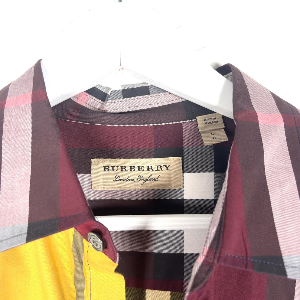 Burberry Plaid Button-Up Shirt