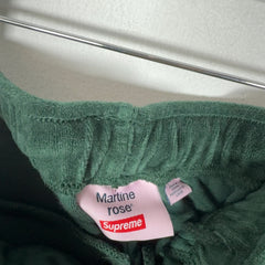 Martine Rose x Supreme Velour Striped Logo Track Sweatpants