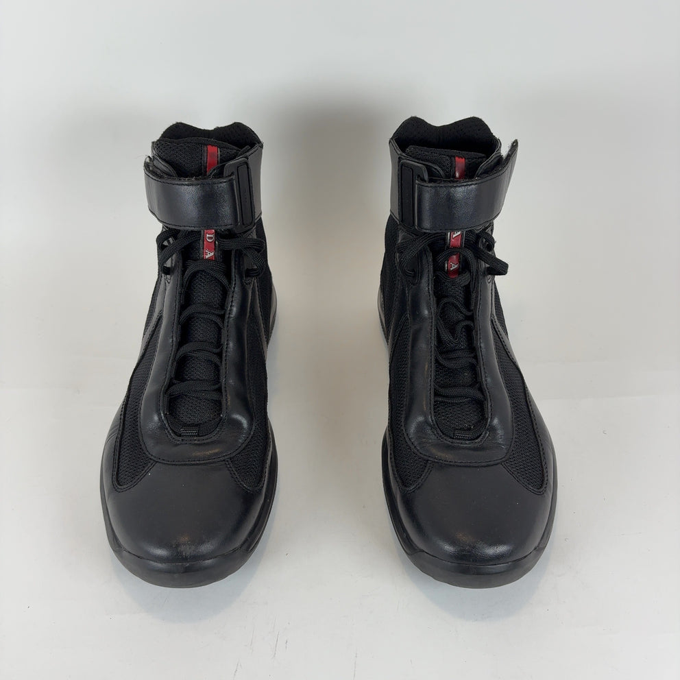 Prada Black High-Top America Cups