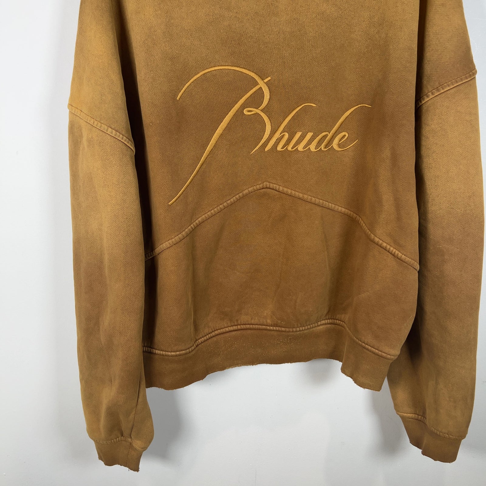 Rhude Sundry Embroidered Logo Zip Up Hoodie