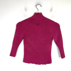 Chanel 2020 Silk Ribbed Turtleneck Top