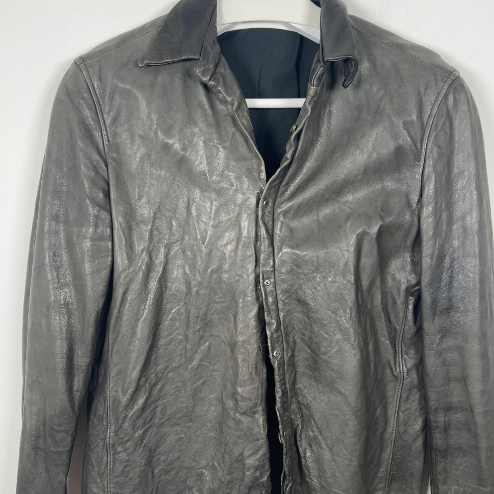 Carpe Diem 'Work Of 2003' Leather Shirt Jacket