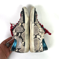 Golden Goose Python Superstar Sneakers