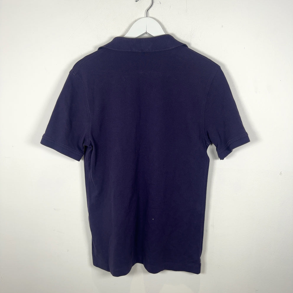 Burberry 1/4 Button Purple Polo