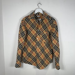 Burberry Check Wool Plaid Jacket Size XS