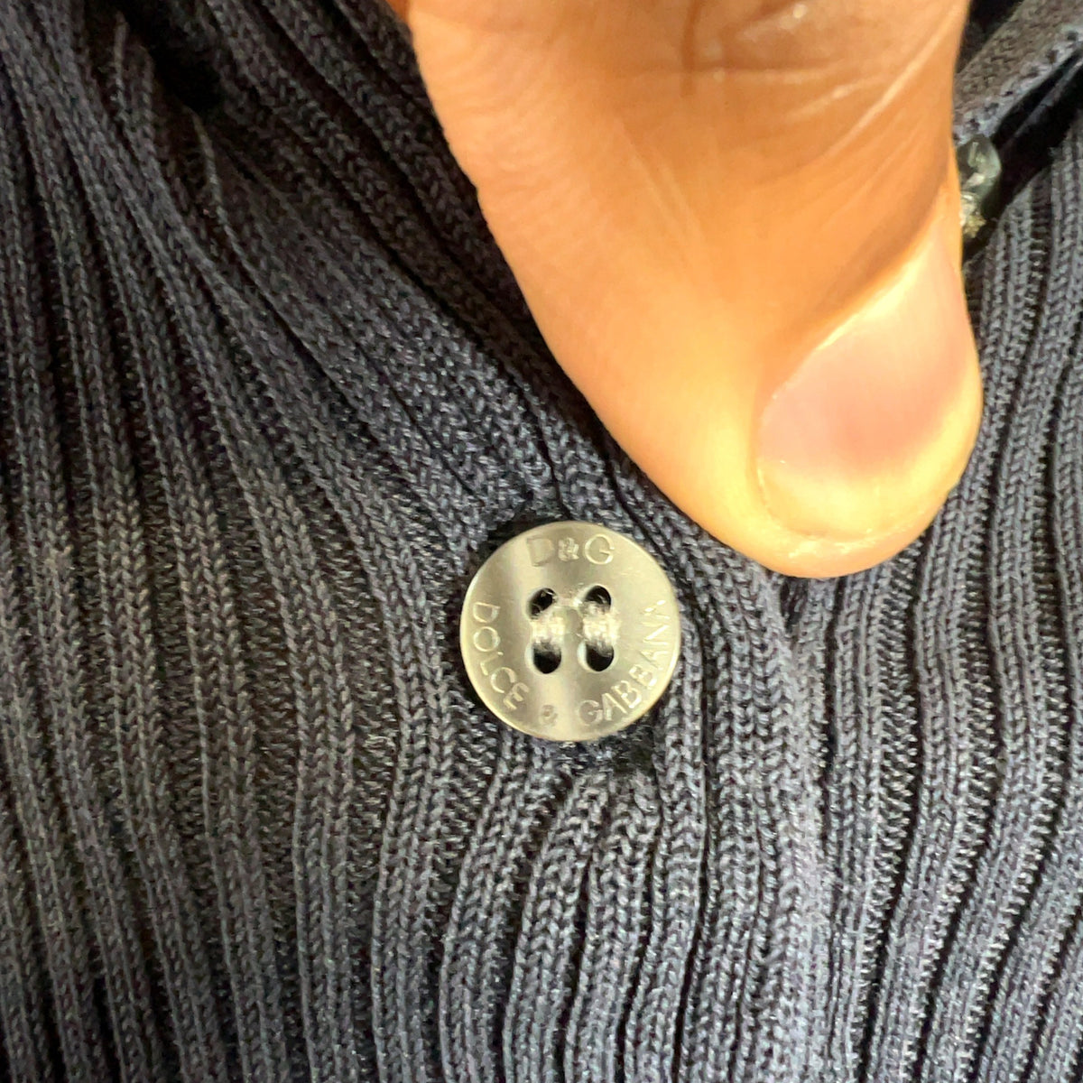 Dolce & Gabbana Ribbed Collared Shirt