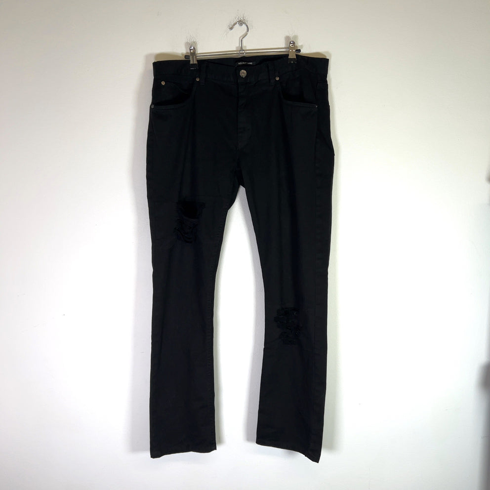 Helmut Lang Black Distressed Jeans
