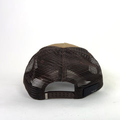 Amiri Brown MA Logo Trucker Hat