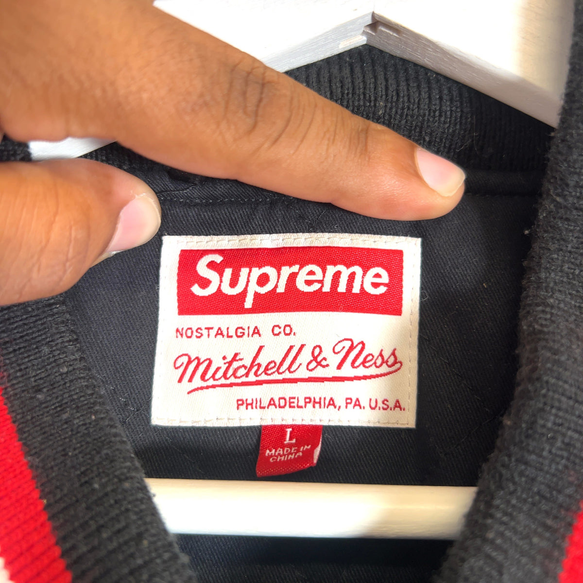Supreme x Mitchell & Ness SS21 Satin Varsity Jacket