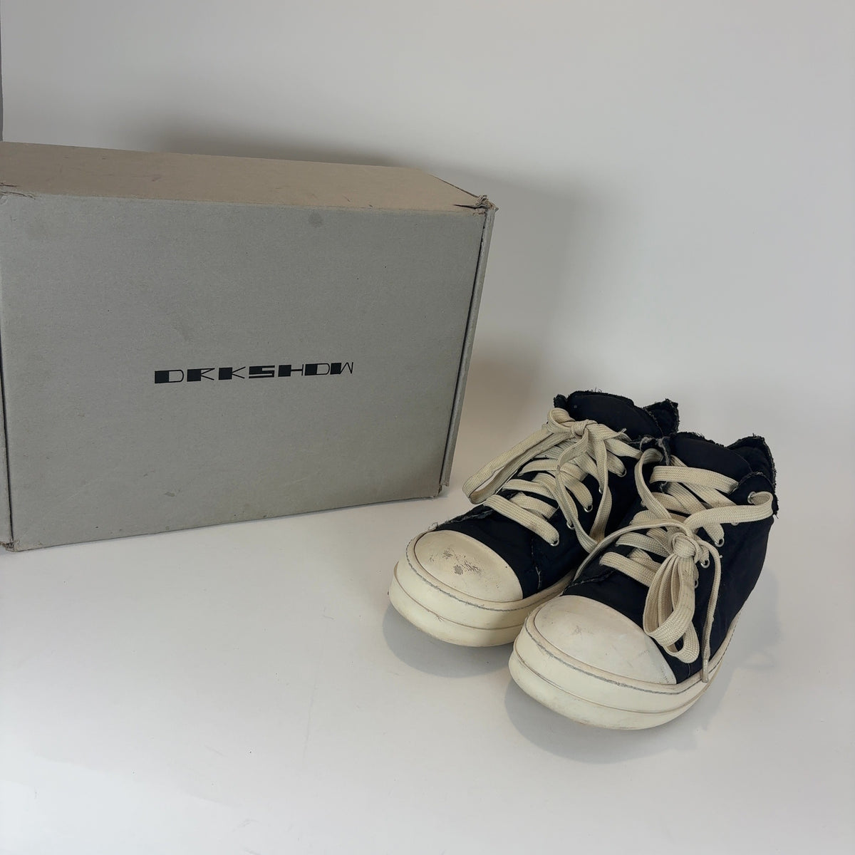 Rick Owens DRKSHDW Nylon Ramone Lowtop Sneakers