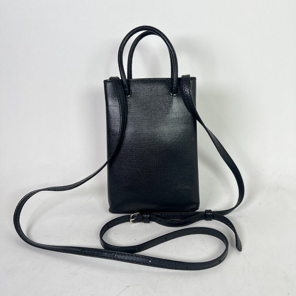 Balenciaga Phone Holder Logo Crossbody Bag