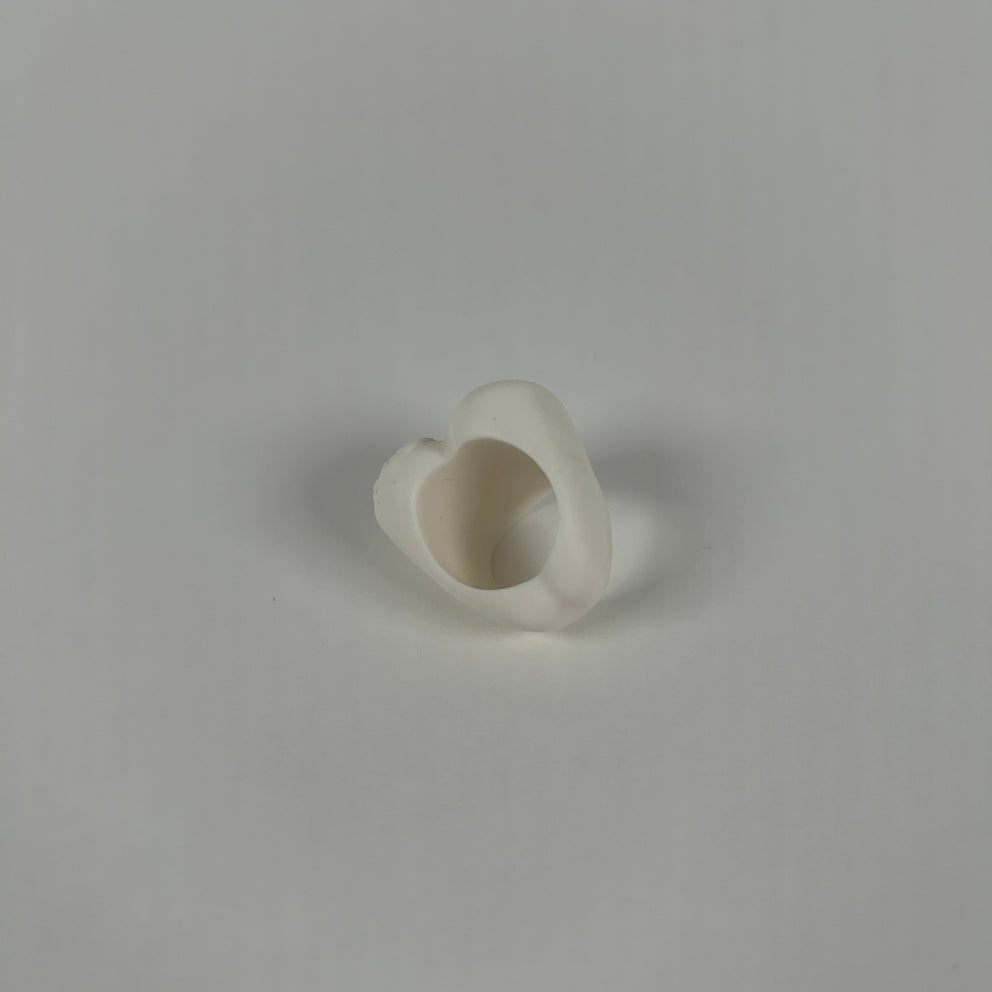 Chrome Hearts Eternal Heart White Silicone Ring