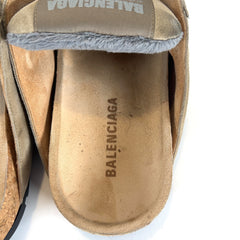 Balenciaga Worn Out Suede Dumbo Mules
