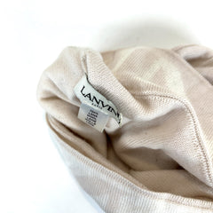 Lanvin Cream Logo Beanie