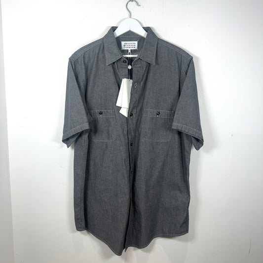 Maison Margiela Short-Sleeve Broadcloth Shirt