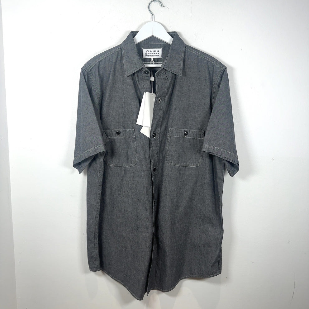 Maison Margiela Short-Sleeve Broadcloth Shirt