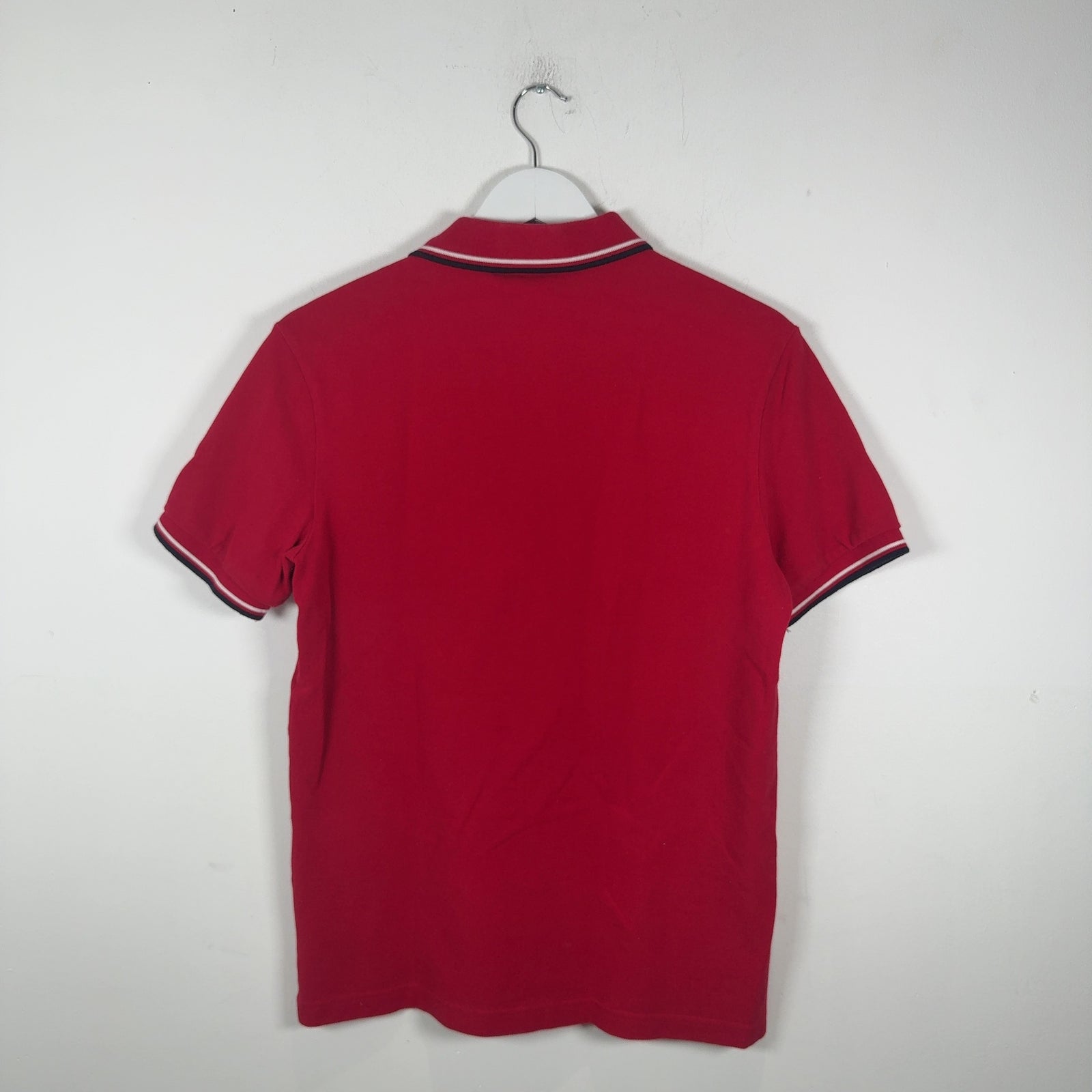 Prada Sport Logo Red Polo Size L