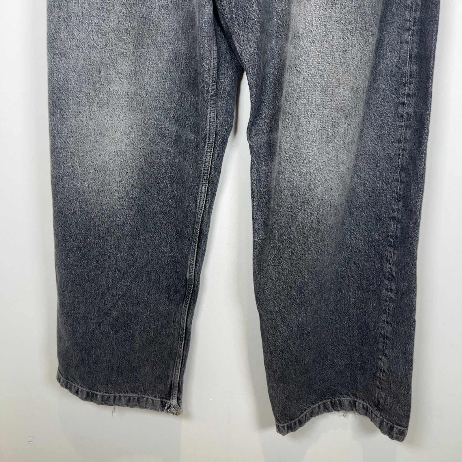 Acne Studios 1989 Ash Black Wide Leg Jeans