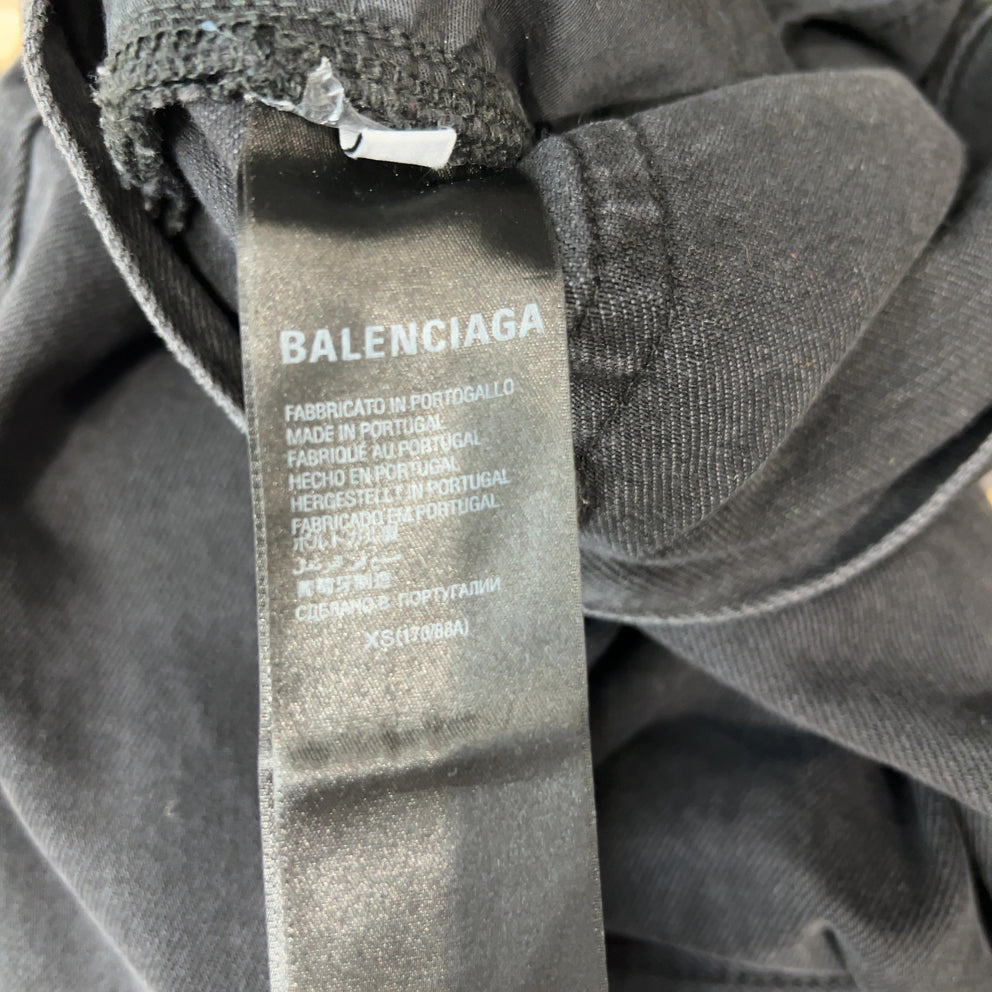 Balenciaga Black Flared Denim Pants