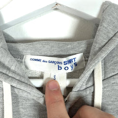 Comme Des Garcons Bunny Ear Zip Up Hoodie