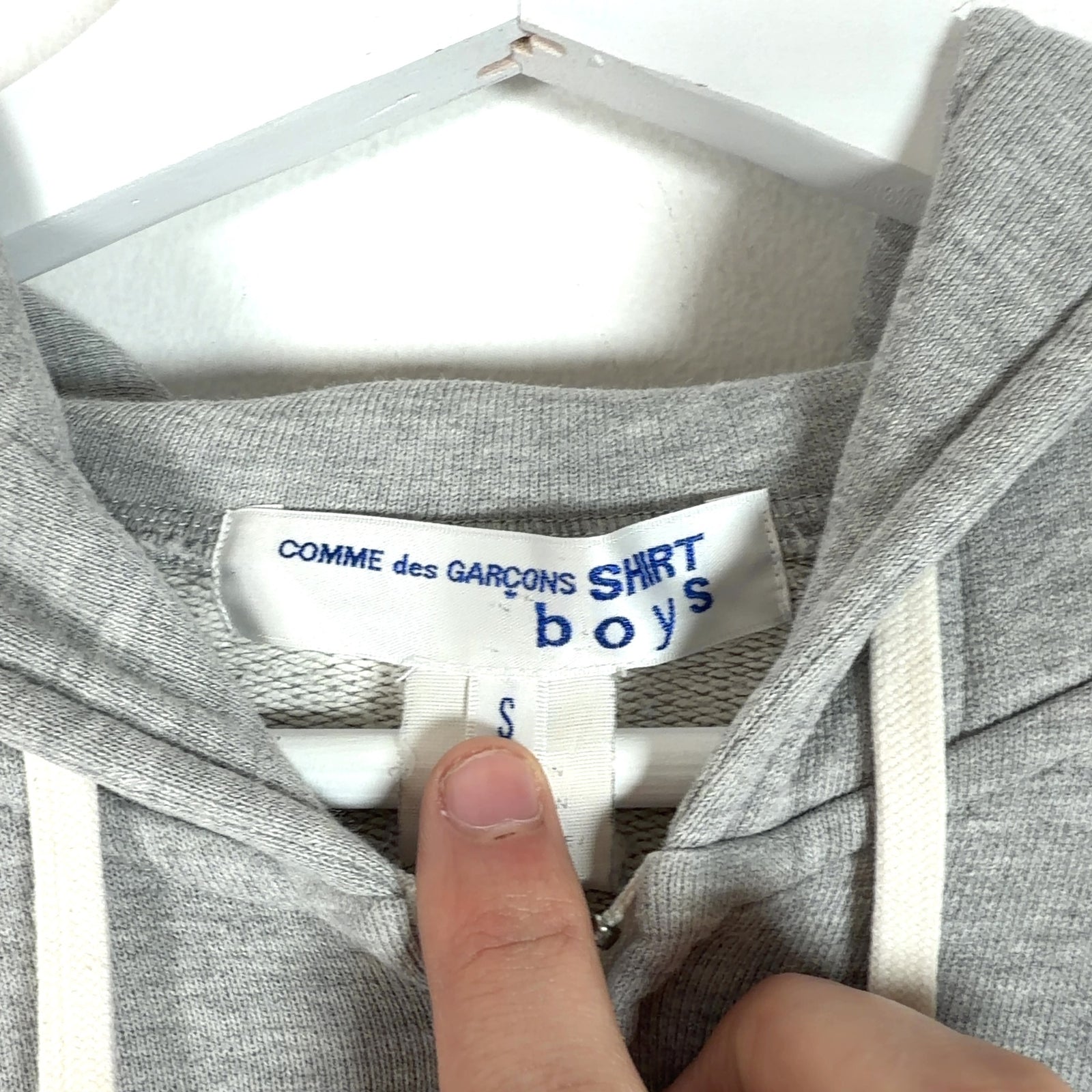 Comme Des Garcons Bunny Ear Zip Up Hoodie