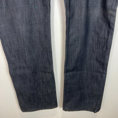 Burberry Dark Washed Wide Slim Leg Denim Jeans