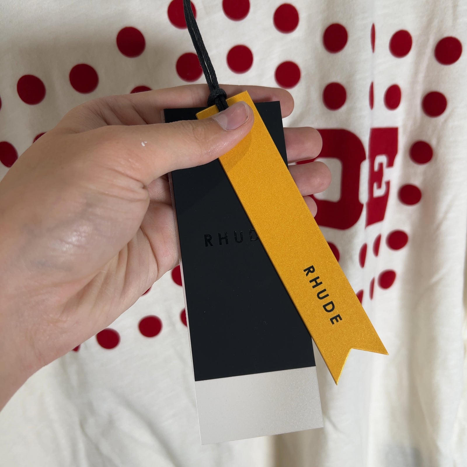 Rhude Polka Dot Logo Graphic T-Shirt