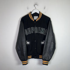 Supreme x Chito FW18 Bone Varsity Jacket