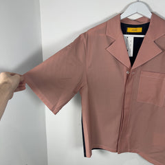 Pyer Moss Hybrid Cropped Camp Shirt