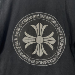 Chrome Hearts Black Stamp Cross Logo T-Shirt