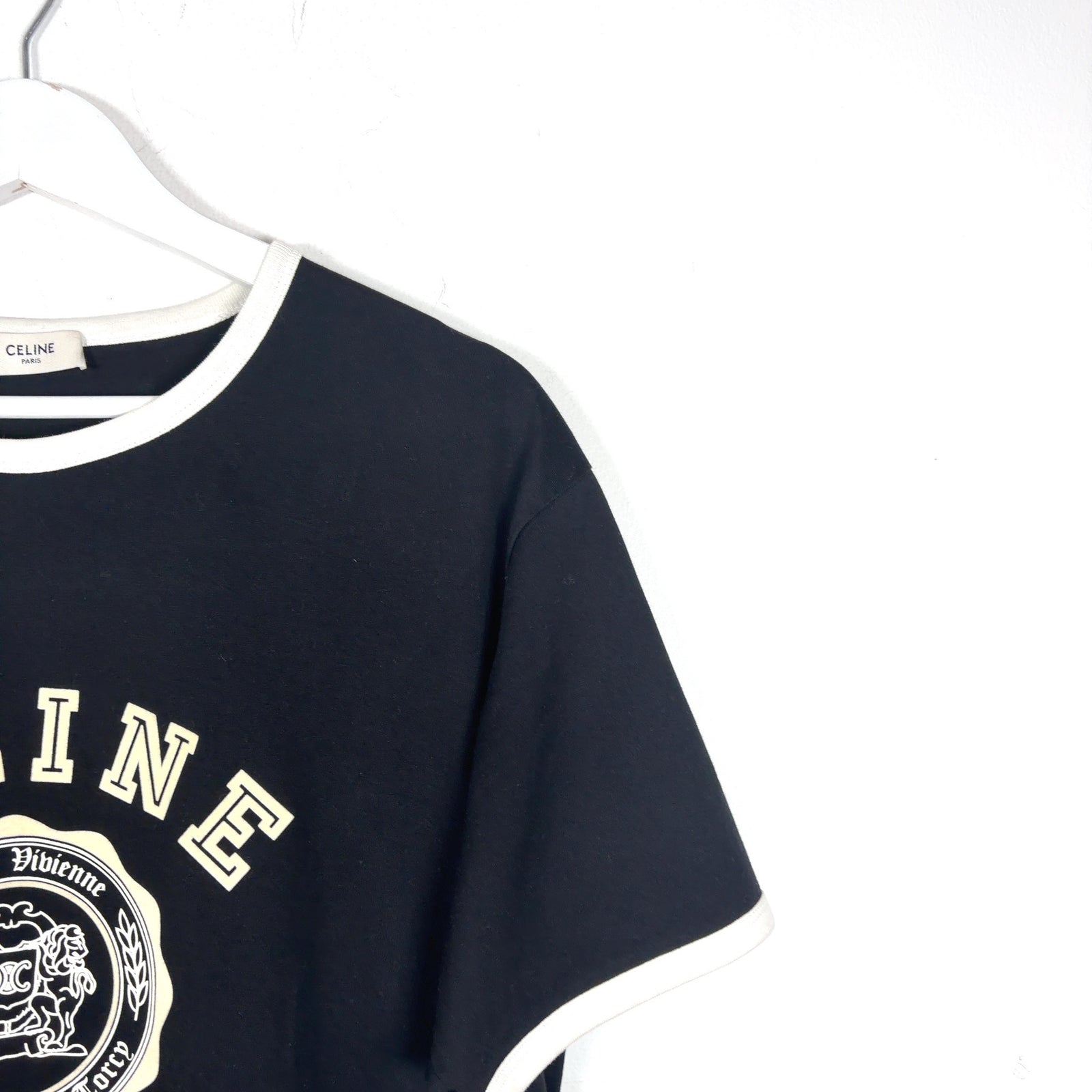 Celine University Logo Ringer T-Shirt