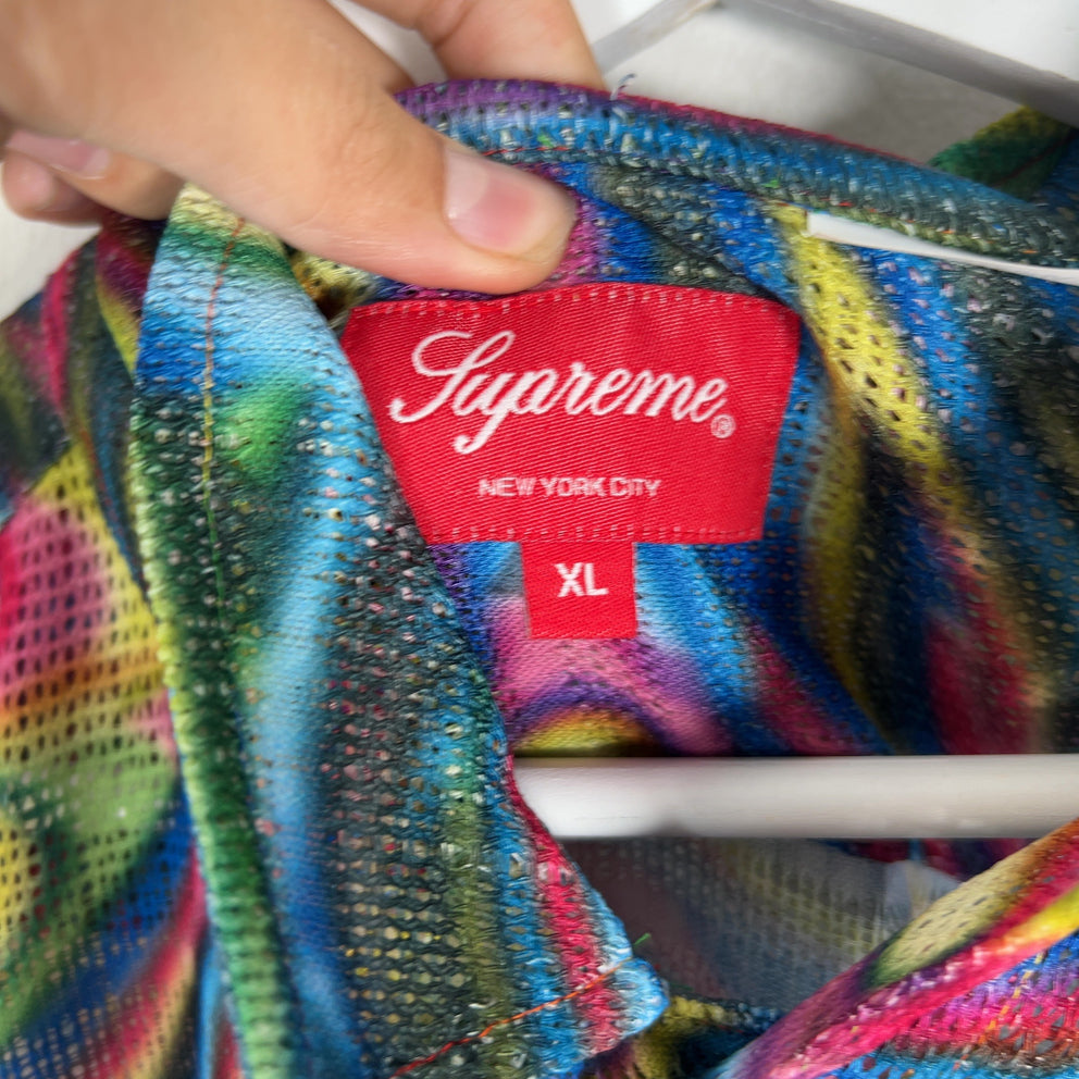 Supreme Mesh Stripe Oxford T-Shirt