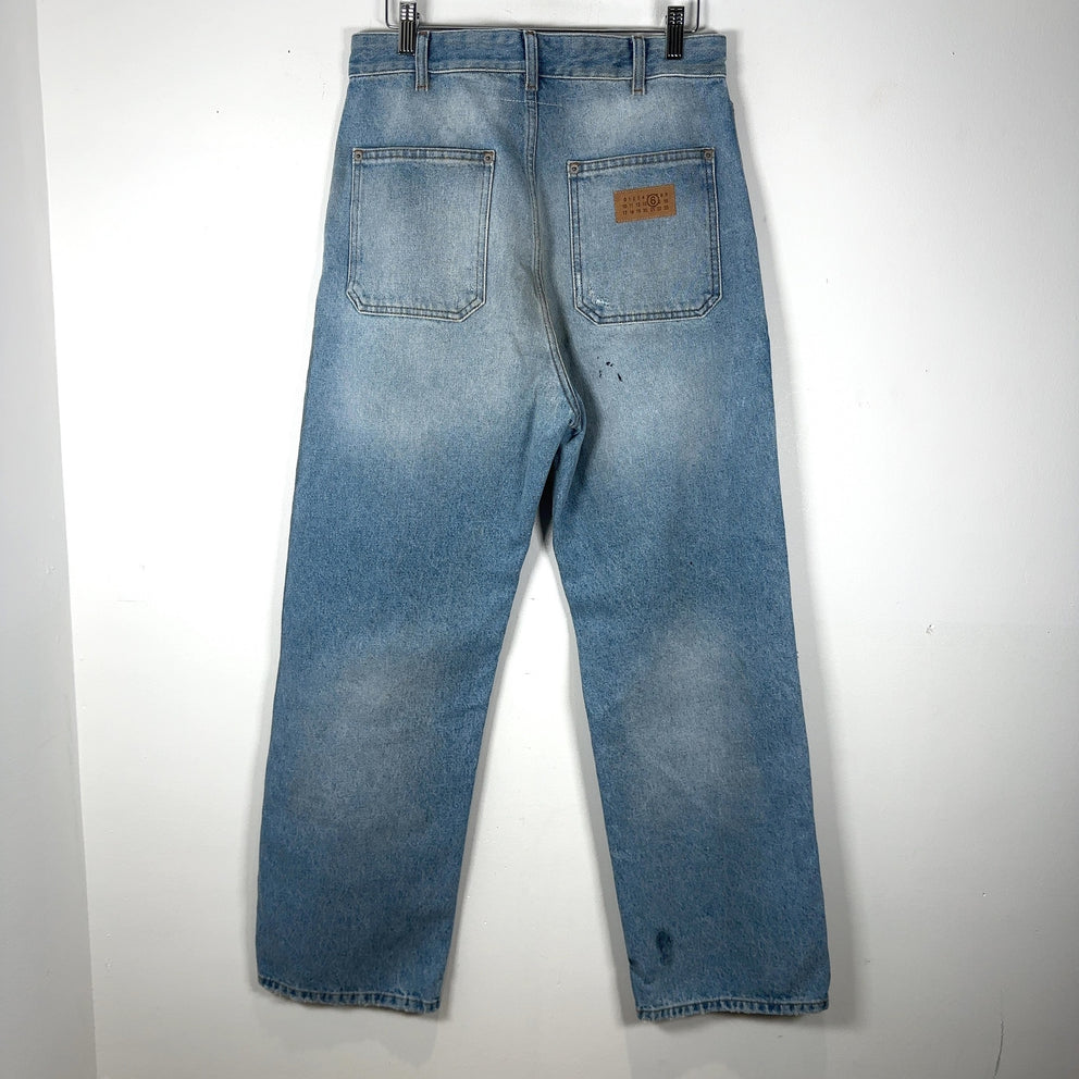 MM6 Maison Margiela Distressed Carpenter Denim Jeans