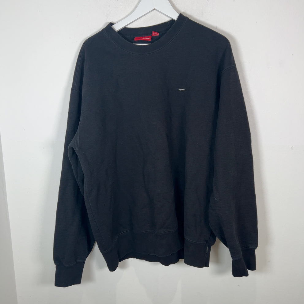 Supreme Black Mini Box Logo Crewneck