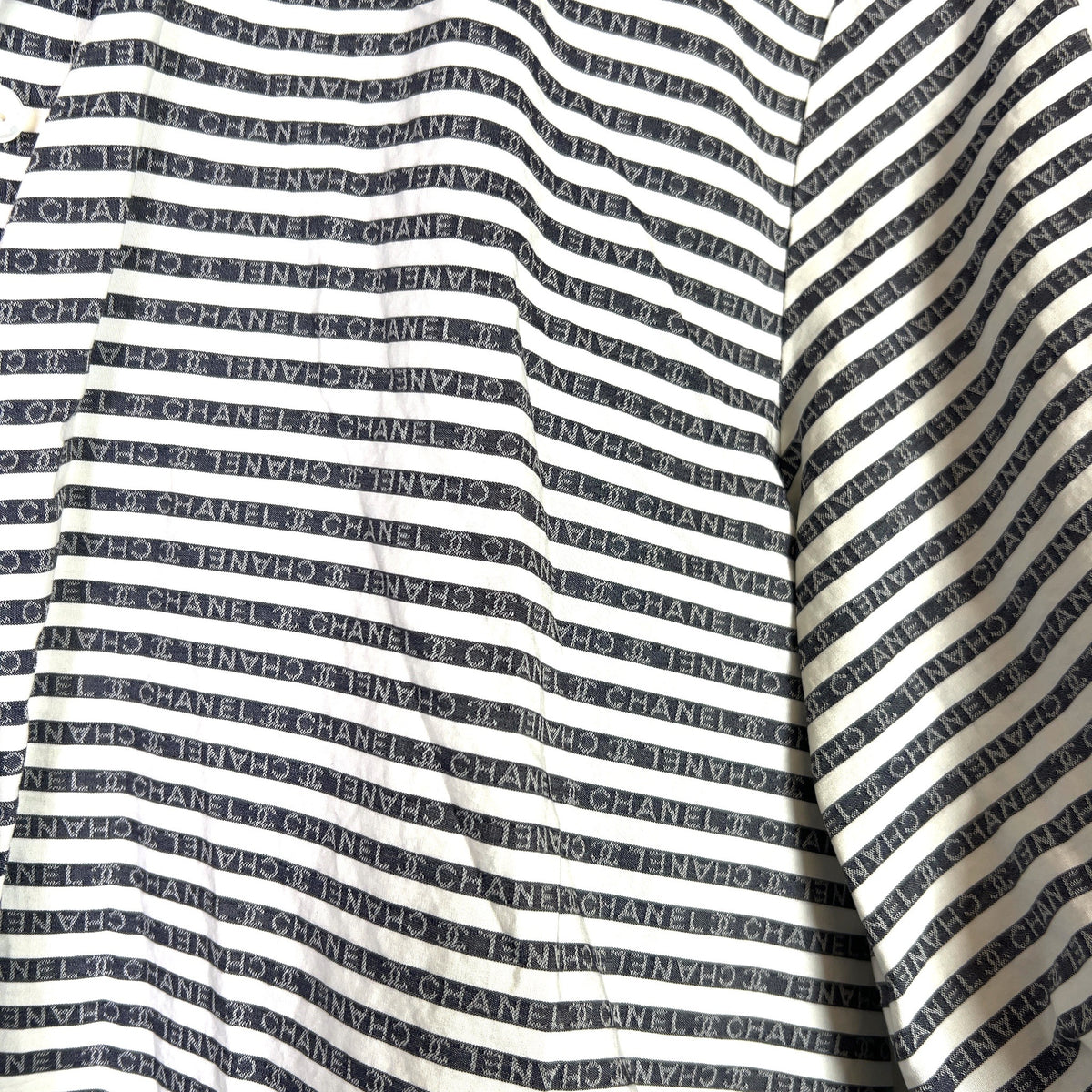 Chanel 2020 Striped Button-Up Shirt