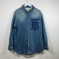 Burberry Shadow Logo Denim Over Shirt