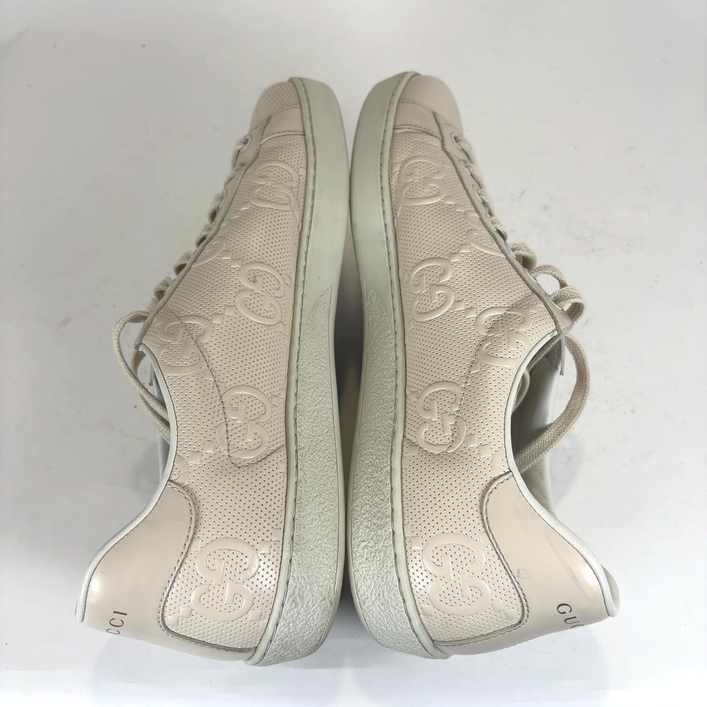 Gucci Ace 'GG' Embossed Lowtop Sneakers
