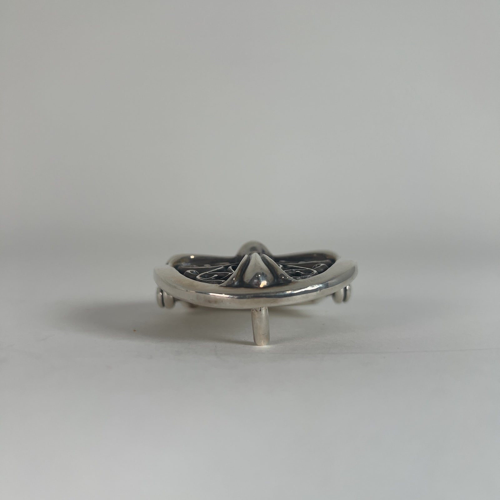 Chrome Hearts White 'Oval Cross' Belt Size 32