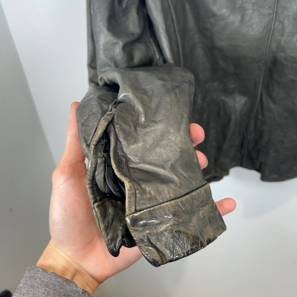 Carpe Diem 'Work Of 2003' Leather Shirt Jacket