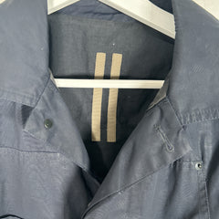 Rick Owens Navy Nylon Work Jacket Size S