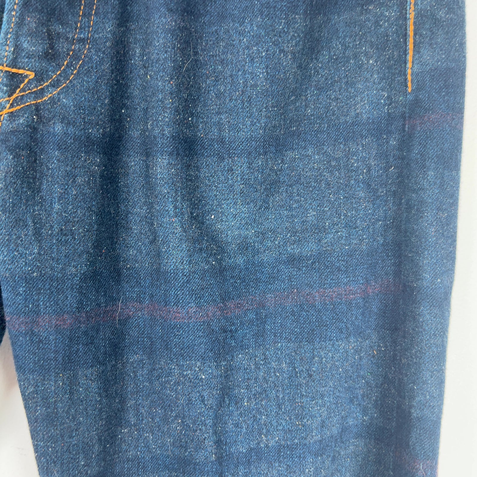 Kapital Plaid Slub Denim Jeans