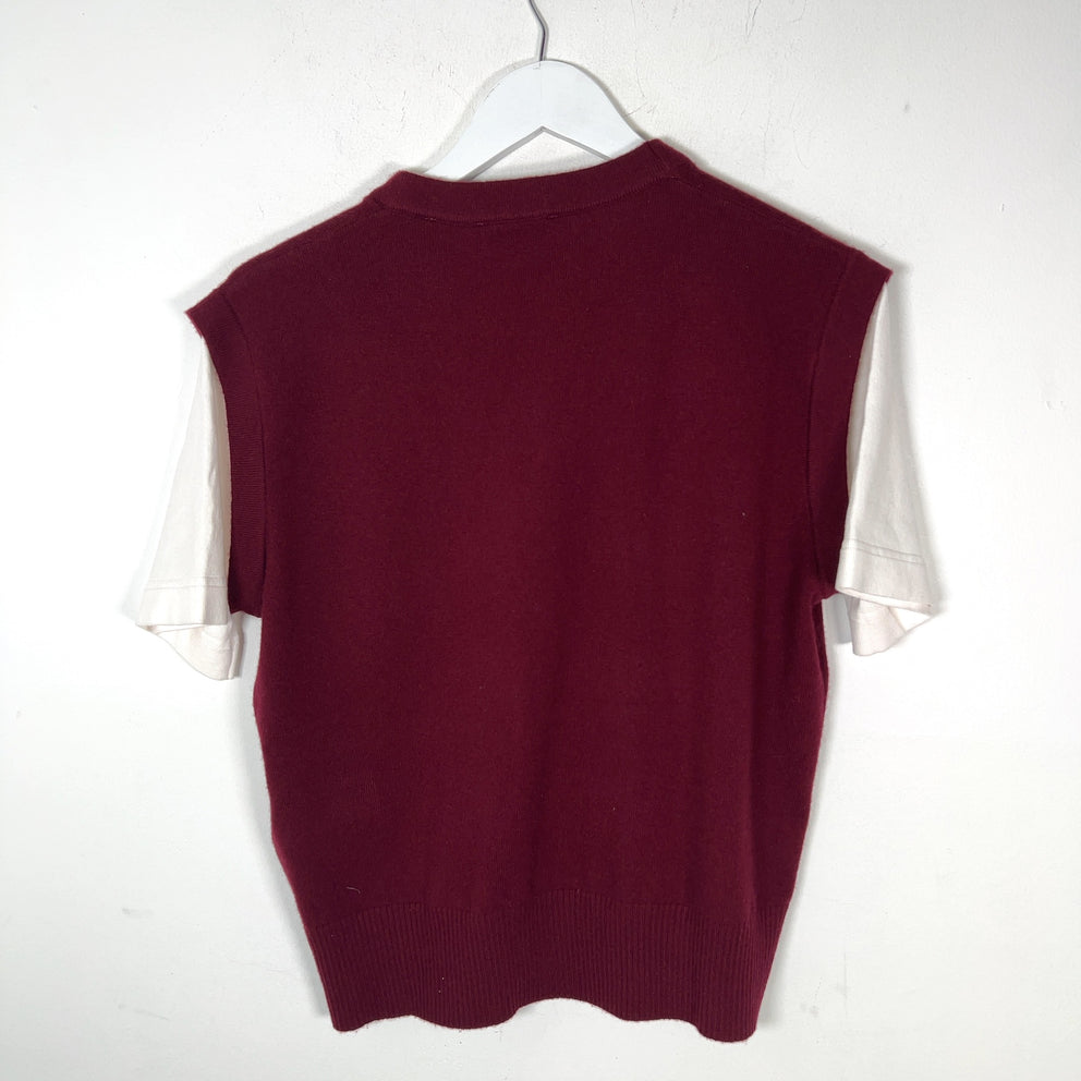Sandro Knitted Button-Up T-Shirt