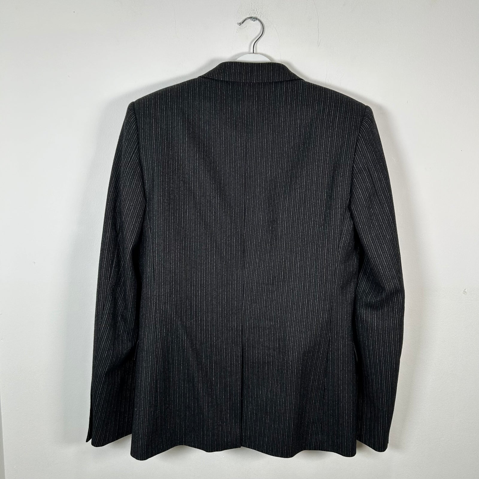 Saint Laurent Grey Pin-Stripe Blazer Size 48