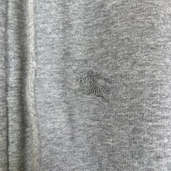 Burberry Grey Nova Check Fleece Zip-Up Hoodie