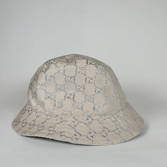 Gucci GG Sparkly Bucket White