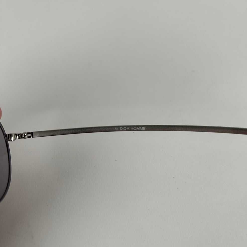 Christian Dior Homme Silver Aviator Sunglasses
